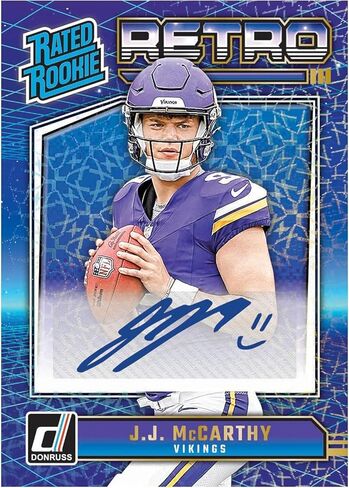 2024 Panini Donruss Football Trading Cards Blaster Box (Downtown Inserts)(Jayden Daniels) in Saudi Arabia