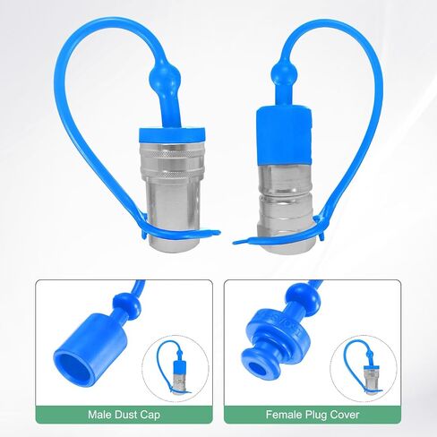2 مجموعة الغبار المقرنة الهيدروليكية وغطاء المكونات الإناث 1/4 أغطية مطاطية ISO-B PVC مع حلقة الاستبقاء يربط ميناء الأغطية المنفذ لتغطيات المقرنات الهيدروليكية [الأحمر] in Saudi Arabia