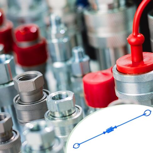 2 مجموعة الغبار المقرنة الهيدروليكية وغطاء المكونات الإناث 1/4 أغطية مطاطية ISO-B PVC مع حلقة الاستبقاء يربط ميناء الأغطية المنفذ لتغطيات المقرنات الهيدروليكية [الأحمر] in Saudi Arabia