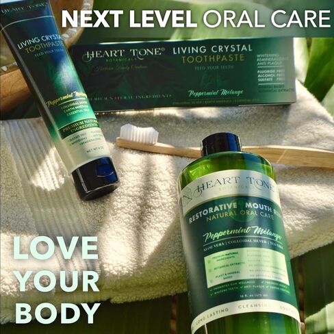 معجون الأسنان الكريستالي الحية | الحرة فلوريد | معجون أسنان هيدروكسيباتيت الطبيعي والمعدني | أسنان حساسة | ثيوبرومين ، يقوي المينا | مينتي طازجة in Kuwait