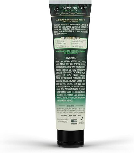 معجون الأسنان الكريستالي الحية | الحرة فلوريد | معجون أسنان هيدروكسيباتيت الطبيعي والمعدني | أسنان حساسة | ثيوبرومين ، يقوي المينا | مينتي طازجة in Kuwait