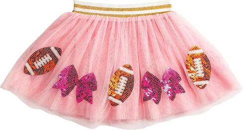 Mud Pie Girls Pink Sequin Football Tutu in Saudi Arabia
