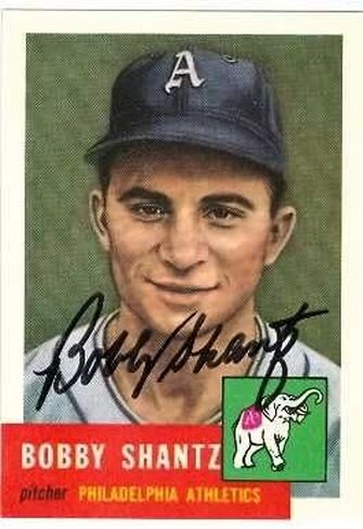 توقيع 120813 فيلادلفيا ألعاب القوى 1991 1953 محفوظات Topps رقم 225 بوبي شانتز بطاقة البيسبول in Saudi Arabia