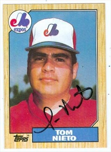 مستودع توقيعه 39106 توم نييتو بطاقة البيسبول معرض مونتريال إكسبوز 1987 Topps رقم 416 in Saudi Arabia