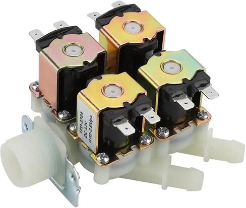 DN20 DC 12V G3/4" 1 in 4 Out Plastic Electromagnetic Valve Normally Closed Water Drain Valve Electric Water Inlet Solenoid in Saudi Arabia
