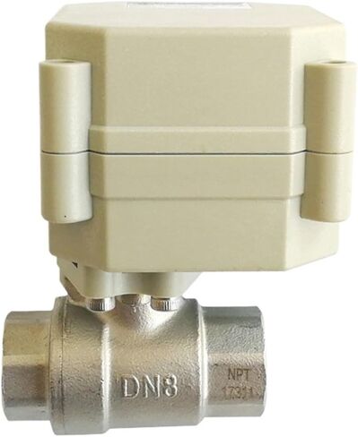 1/4'' Electric Water Valve No Manual Override Indicator Stainless Steel DN8 Motorized Valve On/Off 5 Sec for Water Treatment(Dn8 B/S/P Thread,DC5V-CR501) in Saudi Arabia