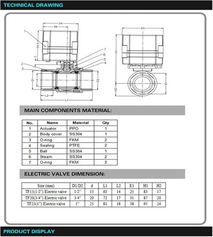 1/4'' Electric Water Valve No Manual Override Indicator Stainless Steel DN8 Motorized Valve On/Off 5 Sec for Water Treatment(Dn8 B/S/P Thread,DC5V-CR501) in Saudi Arabia