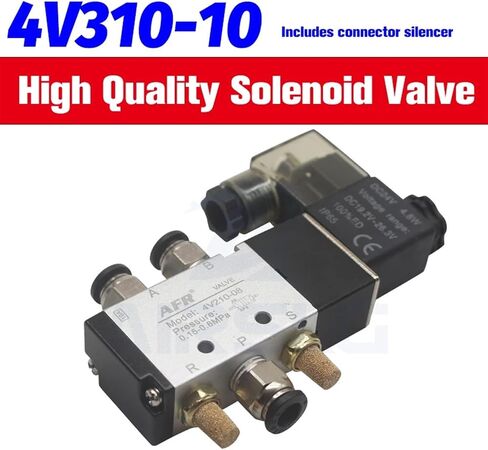 4V310-15 2 الموضع 5 الطريق 4V310-10 12V 24V 110V 220V صمام الهواء الهوائي صمام ملول الملف اللولبي الصمام الكهربائي (OneColor) in Saudi Arabia