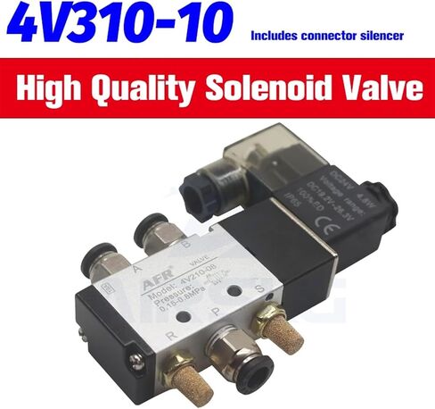 4V310-15 2 الموضع 5 الطريق 4V310-10 12V 24V 110V 220V صمام الهواء الهوائي صمام ملول الملف اللولبي الصمام الكهربائي (OneColor) in Saudi Arabia