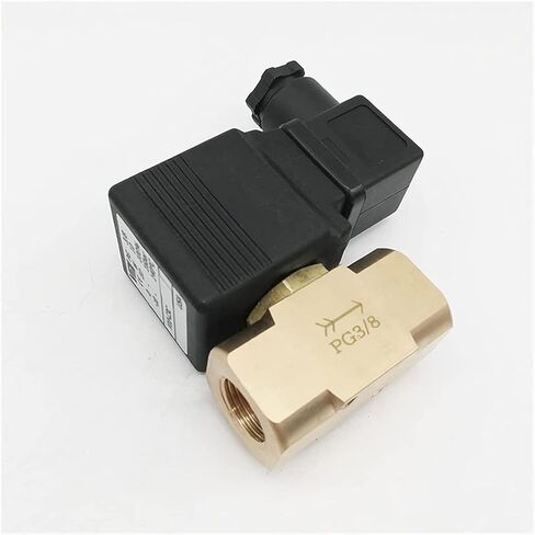 220VAC قطر كبير في اتجاهين صمام الملف اللولبي 3/8 صمام الملف اللولبي متوافق مع الحبيبات اللولبية المزدوجة مفيدة (AC 220V ، 1/2 بوصة) in Kuwait