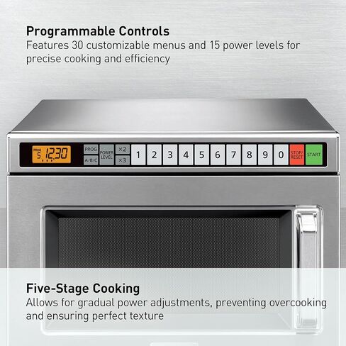 Panasonic NE-17521 NE 17521 فرن الميكروويف التجاري ، الفولاذ المقاوم للصدأ in Saudi Arabia