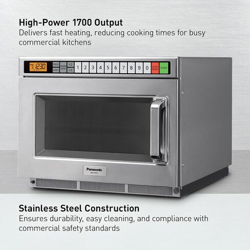 Panasonic NE-17521 NE 17521 فرن الميكروويف التجاري ، الفولاذ المقاوم للصدأ in Saudi Arabia