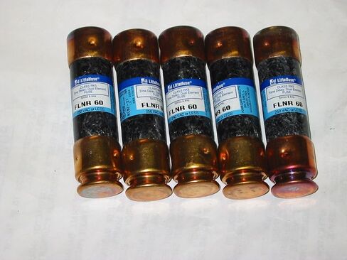 5 - FUSE PACK FLNR-60 LITTELFUSE 60 AMP, FUSES, CLASS RK5, TIME DELAY, DUAL ELEMENT, 250V, FLNR 60 in Saudi Arabia