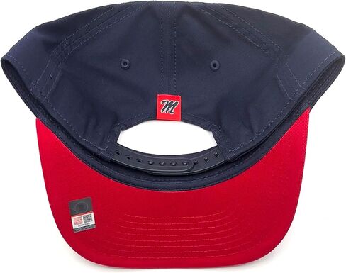 مرخص رسميًا Ole Miss Hat Navy/Red Two-ToNE Rebels Logo Team Team Snapback Cap in Kuwait