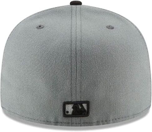 عصر جديد 59Fifty MLB الأساسي لوس أنجلوس دودجرز رمادي/أسود غطاء يتجه إلى الأسود (7 1/2) in Kuwait