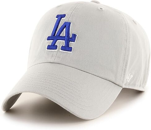 47 العلامة التجارية MLB Gray Team Color Logo Primary Logo Clean Up Deplable Cap Cap Cap ، والبالغين مقاس واحد يناسب الجميع in Kuwait