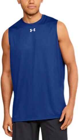 Under Armour Men's Locker 2.0 Sleeveless Shirt RED | Silver XL in Kuwait