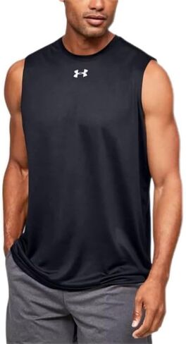 Under Armour Men's Locker 2.0 Sleeveless Shirt RED | Silver XL in Kuwait