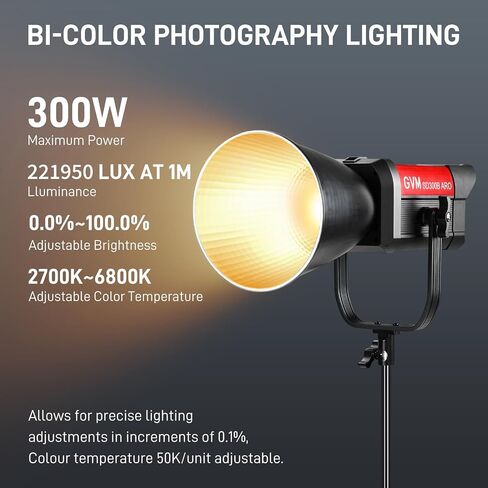 مجموعة إضاءة الفيديو GVM مع التحكم في التطبيق، لوحة إضاءة LED 520LS ثنائية اللون 3200-5600K للتصوير الفوتوغرافي وإضاءة الفيديو في الاستوديو، CRI/TLCI 97+ إضاءة فيديو عالية السطوع in Saudi Arabia