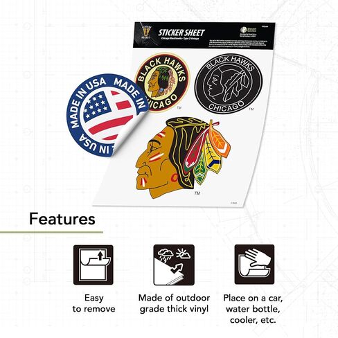 Desert Cactus Chicago Blackhawks Sticker NHL Team National Hockey League Vinyl Secal Laptop Botto Bottle Scrapbook (ورقة عتيقة) in Kuwait