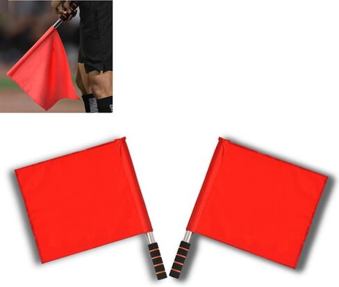 2 PCS أعلام الكرة الطائرة الحمراء ، العلم الإشارات اليدوية ، العلم ، العلم الأحمر ، علم القاضي الحكم مع مقبض الإسفنج ، ومسارات أداء دورية خاصة لعلم خطوط ، ومسار وحقل ، وأحداث رياضية ، وكرة القدم ، وكرة القدم in Kuwait