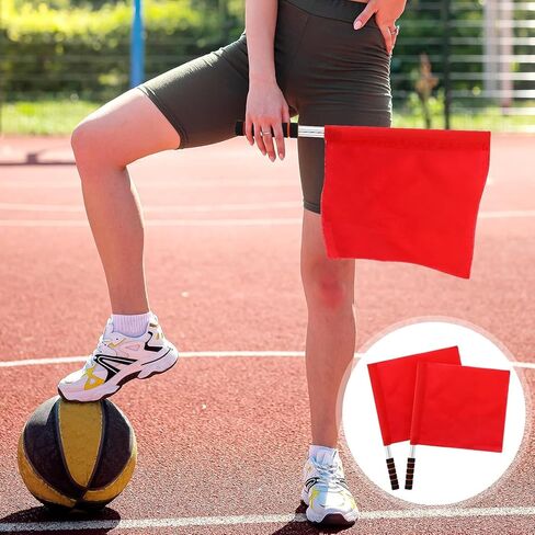 2 PCS أعلام الكرة الطائرة الحمراء ، العلم الإشارات اليدوية ، العلم ، العلم الأحمر ، علم القاضي الحكم مع مقبض الإسفنج ، ومسارات أداء دورية خاصة لعلم خطوط ، ومسار وحقل ، وأحداث رياضية ، وكرة القدم ، وكرة القدم in Kuwait
