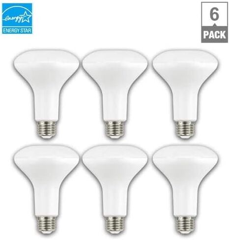 EcoSmart BR30 LED LED LID LIFT LID 65-90W مكافئ ، قابلة للضايق ، درجة حرارة لون قابلة للاختيار ، 6 عبوات in Saudi Arabia