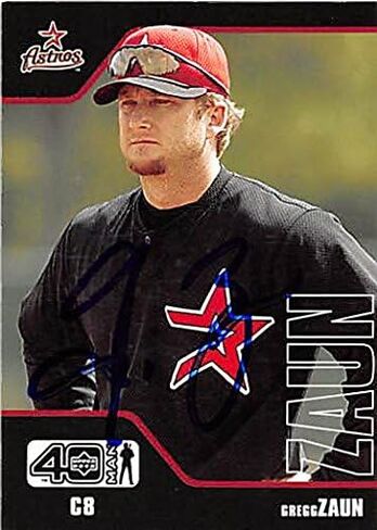 توقيع 122902 هيوستن أستروس 2002 Upper Deck Fortyman No. 470 Gregg Zaun بطاقة البيسبول موقعة in Saudi Arabia