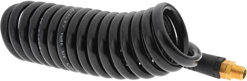 Pro Source ملفوفة ذاتي البولي يوريثان خرطوم الهواء: 10 أقدام ، 1/4 "معرف ، 1/4" mnpt ، 120 كحد أقصى PSI in Kuwait