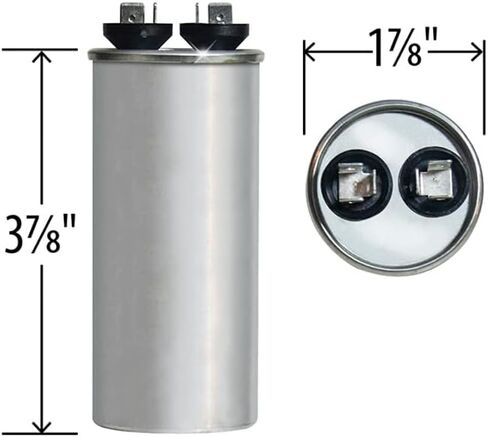30 mfd / 370 VAC Round Run Capacitor, Compatible Replacement for 628318-308 in Saudi Arabia