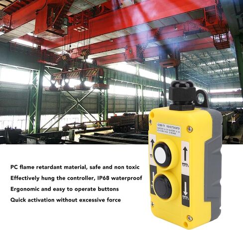 Rainproof Electric Hoist Crane Pushbutton Switches COB-61 Crane Pendant Control Station for Industrial Controls AC250V 5A 500V 2A in Saudi Arabia