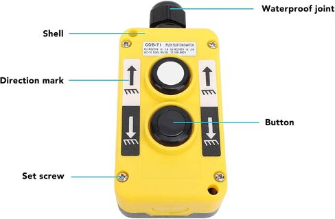 Rainproof Electric Hoist Crane Pushbutton Switches COB-61 Crane Pendant Control Station for Industrial Controls AC250V 5A 500V 2A in Saudi Arabia