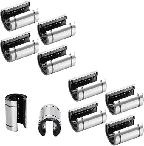 4/10pcs فتح محامل الحركة الخطية LM10UUOP LM12UUP LM13UUOP LM16UUP LM20UUOP (LM10UOP 10x19x29،10pcs) in Saudi Arabia