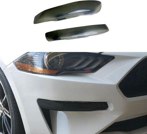 Smoked Headlight Lamp Covers for 2018-2023 Ford Mustang GT/EcoBoost in Saudi Arabia