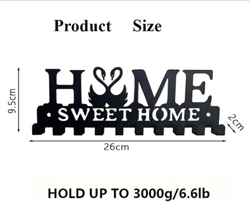 Over The Door Hooks for Keys, Wall Mounted Towel Hanger Towel Rack for Bathroom, Keys Holder Heavy Duty Over Door Hanger with 10 Hooks Metal Hanging Organizer Space Saving Hook for Bedroom Kitchen in Saudi Arabia