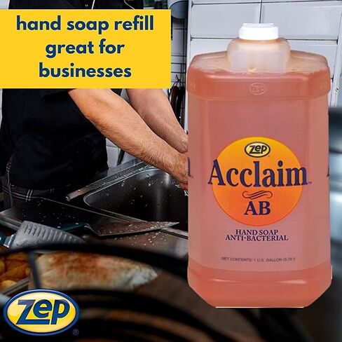 Zep Acclaim Liquid Antibacterial Liquid Hand Soap - 16.9 oz - 314916 (Case Of 12) - Perfect For Use In Offices, Businesses, Restaurants, And Homes in Saudi Arabia