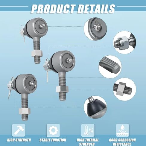 Club Car DS Parts Tie end ، 3pcs ball coint kit kit incsories explication on driver and passenger side fits 1976-2008 Club Car DS Gas & Electric OEM Part # 7539 7540 in Kuwait