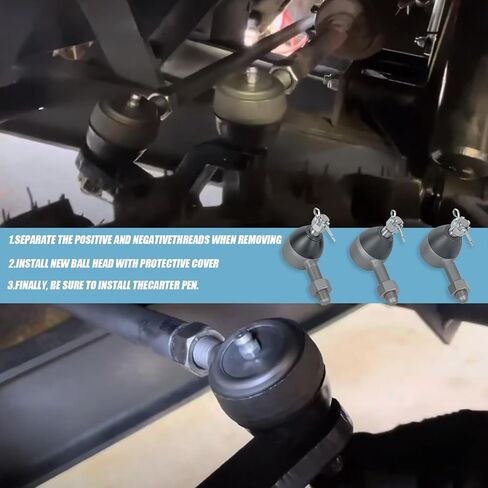 Club Car DS Parts Tie end ، 3pcs ball coint kit kit incsories explication on driver and passenger side fits 1976-2008 Club Car DS Gas & Electric OEM Part # 7539 7540 in Kuwait