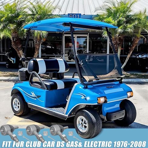 Club Car DS Parts Tie end ، 3pcs ball coint kit kit incsories explication on driver and passenger side fits 1976-2008 Club Car DS Gas & Electric OEM Part # 7539 7540 in Kuwait