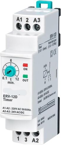 ERV-12/03/06/30/60 على ترحيل وقت التأخير الإلكترونية القابلة للتعديل 1PCs (110VAC 24DC ، ERV-06 0.1-6SEC.) in Saudi Arabia