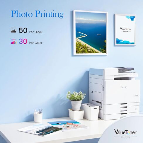 ValuetonerSupply 61xl خرطوشة حبر سوداء اللون ل HP 61 XL 61XL ل HP Envy 5530 4502 4500 5534 5535 OfficeJet 2620 4630 4635 DeskJet 1512 1055 2540 30 حبر طابعة (1 أسود، 1 ثلاثي الألوان) in Kuwait