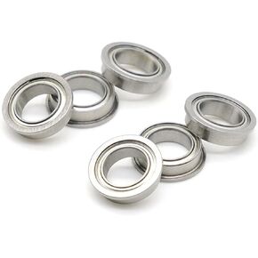 F6802ZZ Flange Bearing 15x24x5mm Chrome Steel Metal Sealed Mechanical Equipment Parts 2Pcs in Kuwait