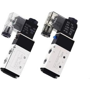 4V110 Pneumatic Electric Solenoid Valve 5 Way 2 Position Control Air Solenoid Valve 4V110-06 DC12V DC24V AC24V AC110V AC220V(Pc 4v110-06 8mm,AC380V) in Saudi Arabia