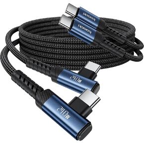 toocki USB C Cable, 2Pack, 10ft, 240W Fast Charging Type C Cord, 90 Degree in Kuwait