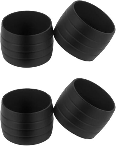 Larcele 4Pcs Silicone Bike Handlebar Tape Retaining Ring Bicycle Grip Wrap Fixing Loop ZXC/GDH-01 (Black) in Kuwait