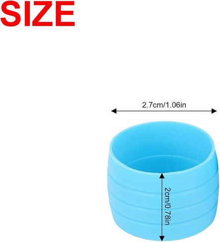 Larcele 4Pcs Silicone Bike Handlebar Tape Retaining Ring Bicycle Grip Wrap Fixing Loop ZXC/GDH-01 (Black) in Kuwait