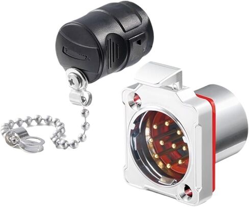 مقبس BD24 Metal Aviation Plug Socket 10-core Quick-Power Power Signal IP68 Connector (slop) in Kuwait