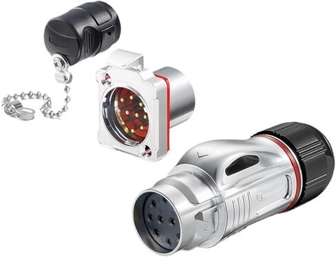 مقبس BD24 Metal Aviation Plug Socket 10-core Quick-Power Power Signal IP68 Connector (slop) in Kuwait