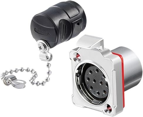 مقبس BD24 Metal Aviation Plug Socket 10-core Quick-Power Power Signal IP68 Connector (slop) in Kuwait