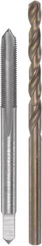 uxcell Tap & Bit Sets, M4 x 0.75 H2 Straight Flute Machine Thread Milling Tap, 3.2mm M35 Cobalt High Speed Steel (HSS-CO) Twist Drill Bit in Kuwait